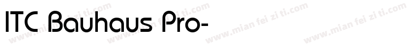 ITC Bauhaus Pro字体转换